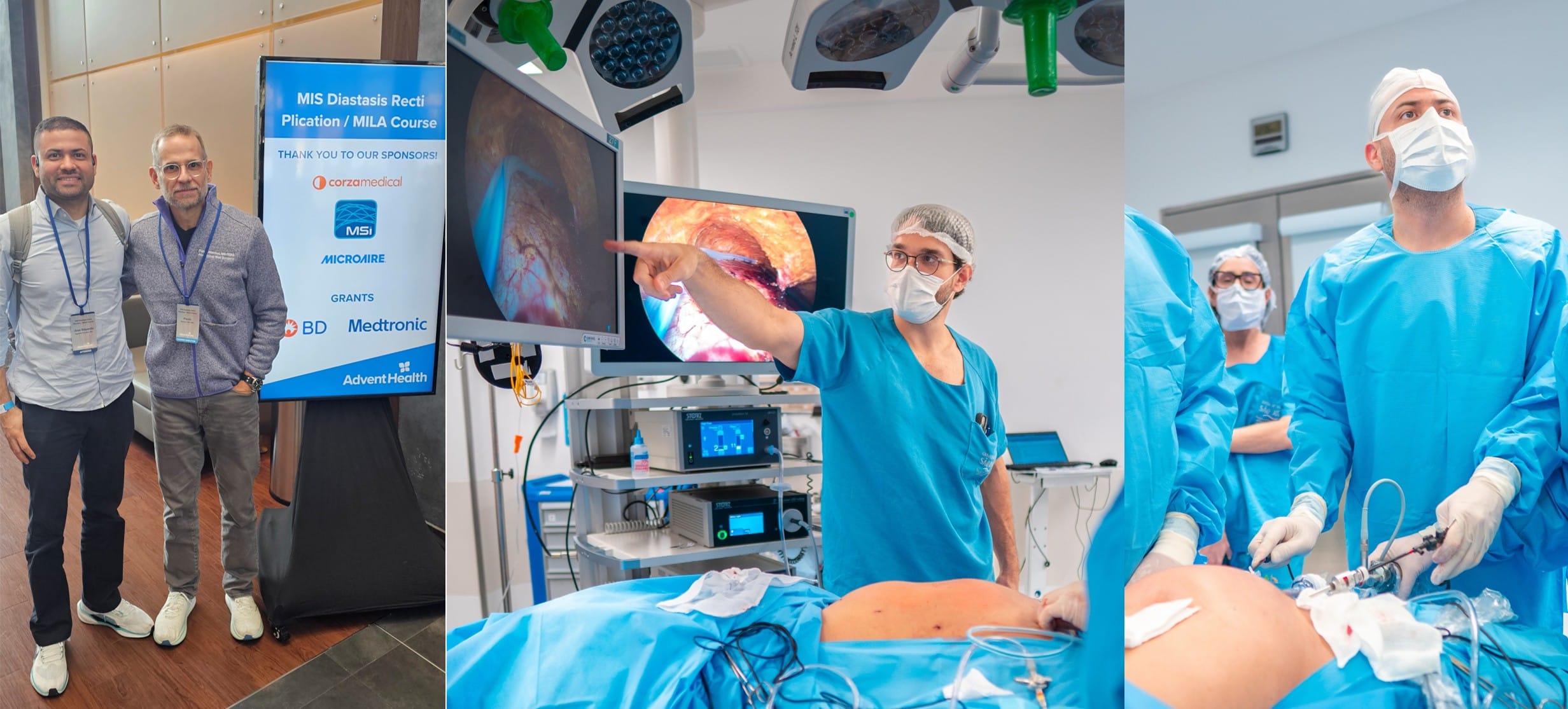 Entrenamiento del Dr. José Agámez en técnica MILA con Flavio Malcher y Rodrigo Galhego